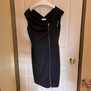 Sleeveless Black Calvin Klein Cocktail Dress
